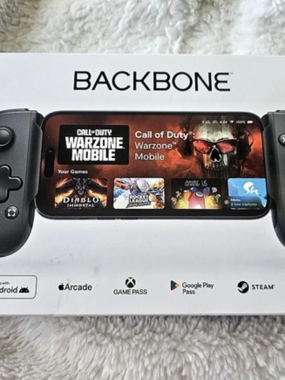 Backbone One (2nd Generation) ) Mobile Gaming Controller Black Like New